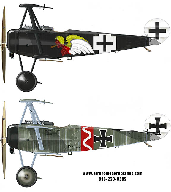 Retro Blechmodell Fokker Dr I 425/17 Roter Baron Modellflugzeug 